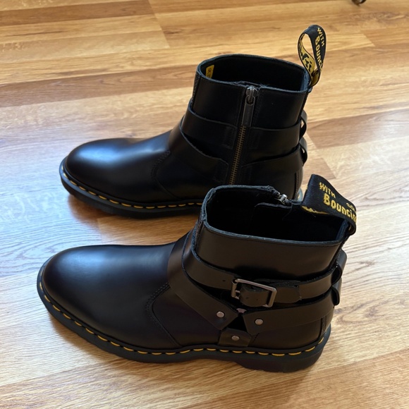 Dr. Martens Women’s Jaimes Leather Harness Boots in Classic Smooth Leather - Picture 1 of 15